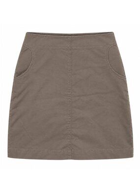 Jacob (Size 0) Taupe Brown A-Line Mini Skirt Cotton Twill